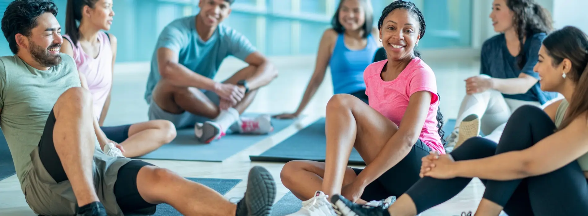 looks like a yoga class